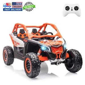 48V Kid Ride On UTV 2 Seater Electric 4WD Car Truck W/800W Motor & Remote Orange - Picture 1 of 6