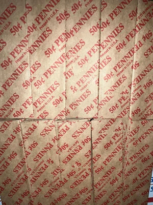 125 rollos de papel tubulares planos para envoltorios de monedas para centavos Foto 1 de 2