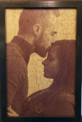 Rompecabezas de madera para firmar libro de visitas alternativo foto personalizada Together Forever Tree Foto 1 de 4