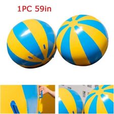 1pc Outdoor Giant Inflatable Beach Ball 59in PVC Inflatable Ball with Air Blower