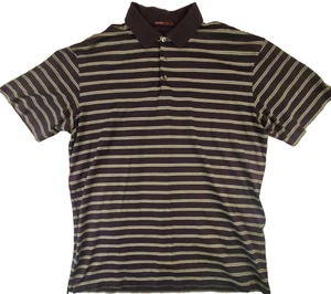 Tiger Woods Collection Nike Fit Dry schwarz gestreift Golf Polo 2XL - Bild 1 von 9