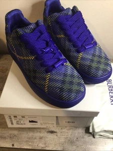 Burberry Low Top Trainer Bright Navy Size 46.5 - Picture 1 of 8