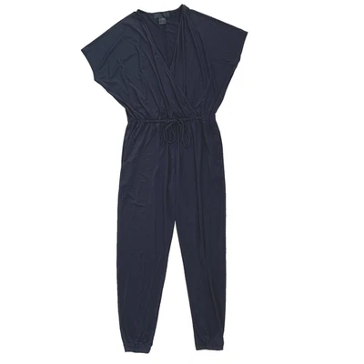 Mono para mujer Kardashian Kollection negro manga corta cintura corbata L Foto 1 de 4