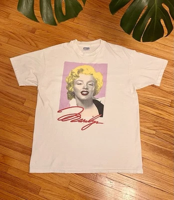 Vtg 90s 1991 XL Estate Of Marilyn Monroe Warhol Single Stitch T-Shirt Hanes - Image 1 of 4