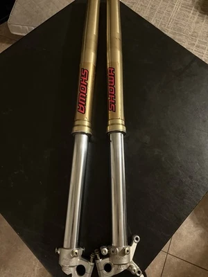 Honda 04-08 CRF450R 2005 OEM SUSPENSIÓN DELANTERA DERECHA IZQUIERDA HORQUILLAS AMORTIGUADORES  Foto 1 de 4