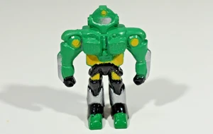 Vintage 1994 Soma Rubber Sonic Rangers Mini Robot Guerriero Figura #6 Verde Argento - Foto 1 di 7