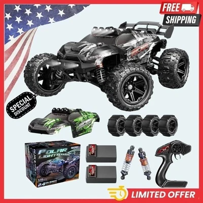 1/14 Brushless RC Cars for Adults Fast 50+ Mph, RC Trucks 4X4 Offroad Waterproof - Image 1 of 4