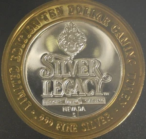 SILVER LEGACY RESORT & CASINO, RENO, NV, $10 SILVER STRIKE; COMBINE SHIPPING! - Picture 1 of 2
