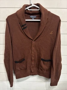 Vintage Kangol Strick Cardigan Fischerhut Cardigan Pullover Herren Large Y2K 90s - Bild 1 von 5
