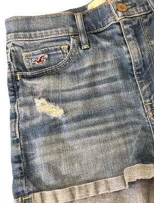 Vintage Hollister 90s denim shorts size3 90s Fairy Whimsy Preppy Grunge Skater - Image 1 of 4