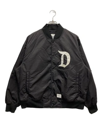 WTAPS TEAM JACKET NYLON． TWILL． Size: X02 Black Men 231TQDT-JKM01 - Image 1 of 4