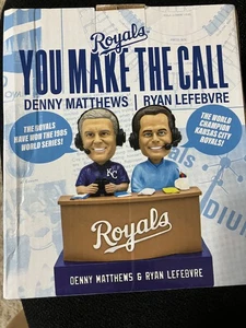 Kansas City Royals Wackelkopf Sie rufen Ryan Lefebvre Denny Matthews. Neu im Karton - Bild 1 von 5