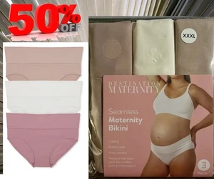 Destination Maternity Women's size XXXL 22-24 Foldover Panty, 3-Pack NEW - Picture 1 of 18