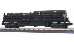 ¡Carro plano de volteo central de troncos MTH RAILKING OPERANDO MAINE 30-7960! O GAUGE MEC - Imagen 1 de 2