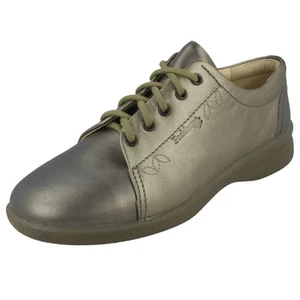 SALE LADIES PADDERS REFRESH WIDE FITTING METALLIC LACE UP SHOES - Picture 1 of 8