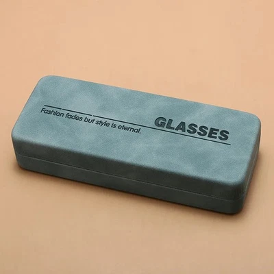 Estuche rígido portátil de cuero rectangular simple y moderno de moda NUEVO Foto 1 de 4