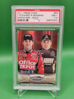 2011 Press Pass Showcase - Classic Collections Tony Stewart, Ryan Newman #59  - Image 1 of 3