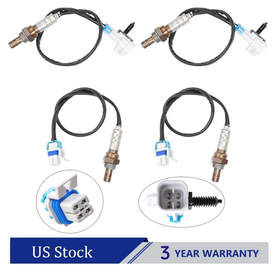 4x Sensor de oxígeno ascendente + descendente para Chevrolet Silverado GMC Sierra 1500 2008-2013 Foto 1 de 4