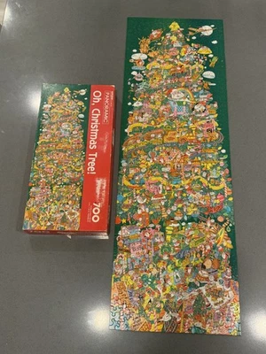 Vintage Springbok Hallmark OH, CHRISTMAS TREE! Panoramic Puzzle 700+ PC 99.9% - Image 1 of 4