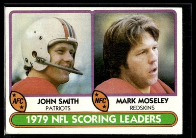 1980 Topps 1979 Scoring Leaders - John Smith/Mark Moseley #334 - Image 1 of 2
