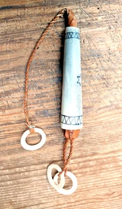 Custodia x aghi  SAMI  in osso di renna originale  Lapponia Finlandia 1960. - Bild 1 von 9