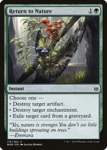Return to Nature Foil (175) War of the Spark WAR MTG Magic - Imagen 1 de 1