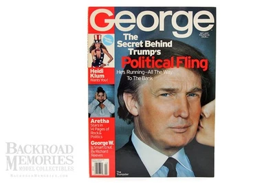 March 2000 (Donald Trump) "George" Magazine (Newsstand), George Publishing Co. Foto 1 de 4