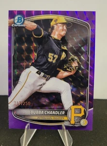 Bowman Chrome Bubba Chandler #BCP-171 2025 refractor geométrico púrpura 217/250 - Imagen 1 de 2