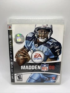Madden NFL 08 Fútbol - Sony PlayStation 3 PS3 - Completo con Manual Probado - Imagen 1 de 4