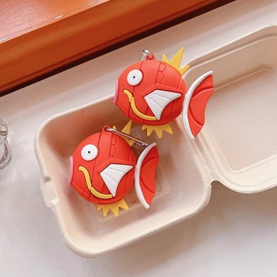 Magikarp Earphone Case For Apple Airpods 4 1 2 3 Pro Pokemon Silicone Soft Cover - Image 1 of 4