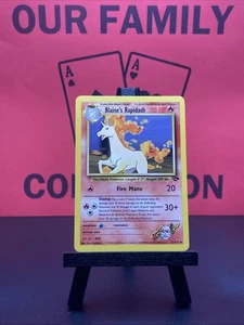 Blaine's Rapidash 33/132 Gym Challenge Uncommon 1999 WOTC Pokemon TCG VLP - Picture 1 of 6