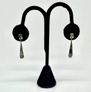 Vintage Sterling Silver & Turquoise Dangle Earrings              3.01 Grams  - Picture 1 of 5