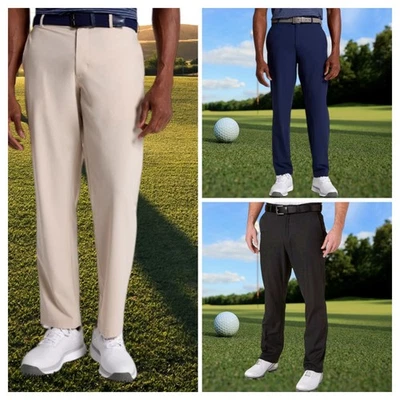 Walter Hagen Mens Big & Tall Performance 11 Majors Core Black/Navy/Khaki Pants - Image 1 of 4