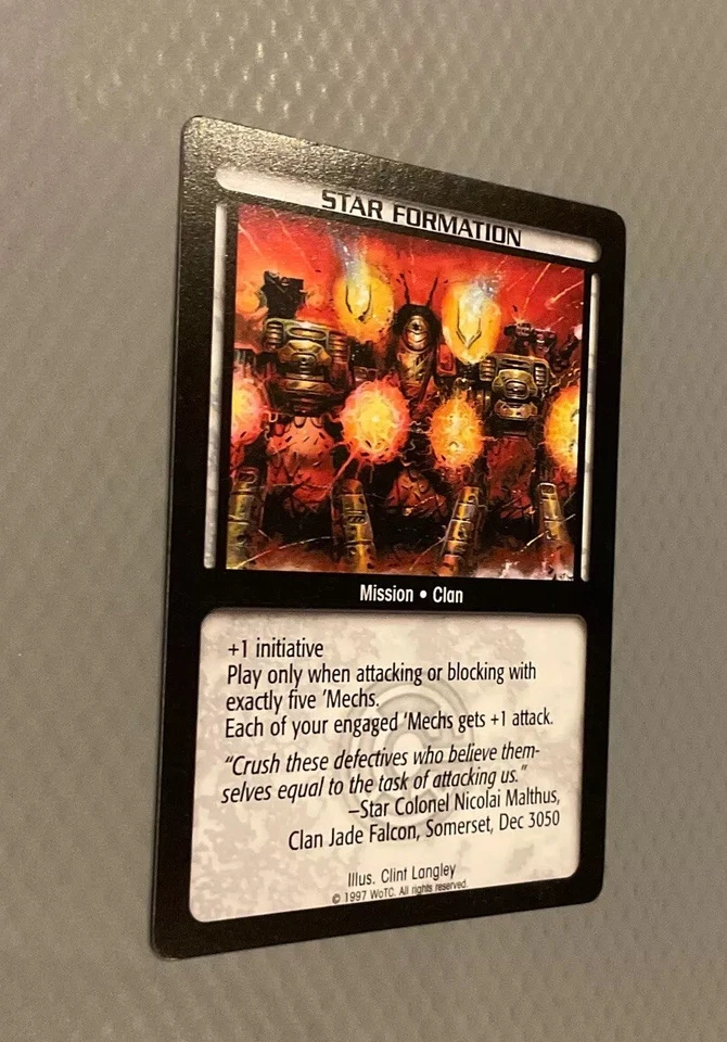 Battletech - CCG - STAR FORMATION - Rare - Ungraded Limited - Image 1 of 1