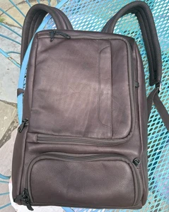 eBags LEATHER Backpack Brown LTD Edition EB2148-16C NEVER USED Excellent - Photo 1/17