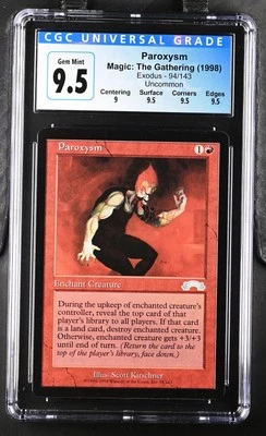 PAROXYSM Exodus CGC 9.5 Gem Mint MTG [Nostalgium] - Image 1 of 2