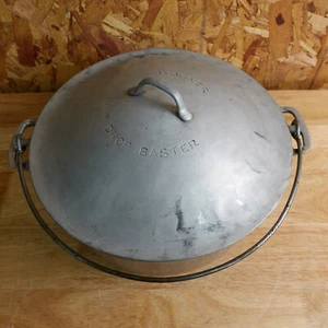 Vintage Wagner Ware Sidney -O- #9 Aluminum Drip Drop #9 Round Roaster - Picture 1 of 12