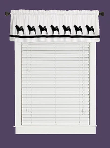 Finnish Spitz Dog Window Valance Curtain .. Choice of Colors*  - Picture 1 of 8