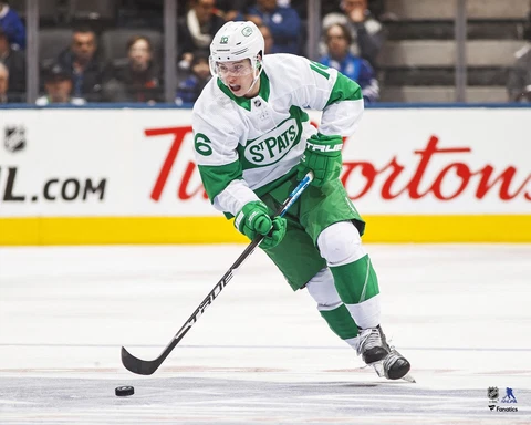 Mitchell Marner Maple Leafs St. Pats Alternate Jersey Skating 16" x 20" Photo Cover