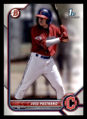 2022 Bowman Prospects #BP21 Jose Pastrano - Image 1 of 2