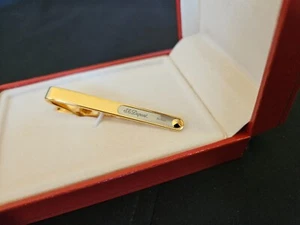 Pince à Cravate Dupont plaqué or NEUVE PVP:250€ (Cartier,Dunhill - Photo 1/11