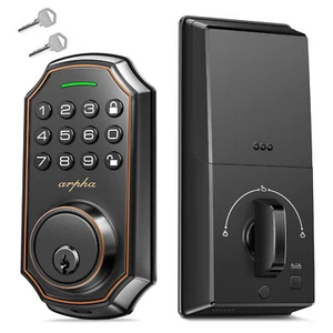 ARPHA Keyless Smart  Door Lock Electronic Anti Peeping Keypad Deadbolt Auto Lock - Picture 1 of 8