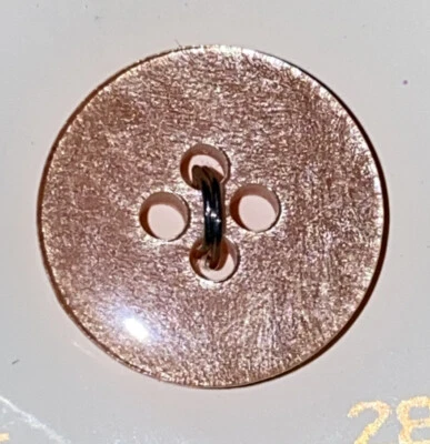 La Mode Buttons 5/8” 16mm Peach #28204 NOS - Image 1 of 3