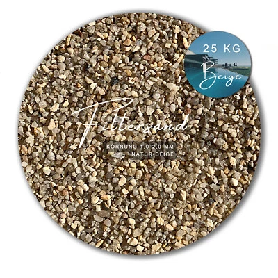 Filtersand Quarzsand 25 kg Sand Filteranlagen Poolpumpen Pool beiger Filterkies - Bild 1 von 2
