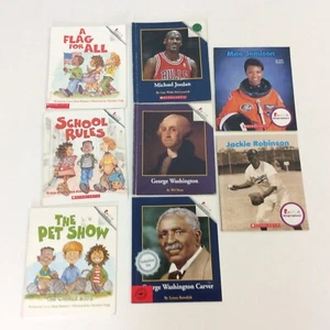 Rookie Reader Biography Choices Kindergarten 1st 2nd Grade 8 Picture Book Lot - Picture 1 of 4