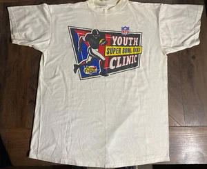 Vtg 1998 YOUTH CLINIC Denver Broncos NFL Super Bowl XXXII Champions T Shirt XL - Picture 1 of 3