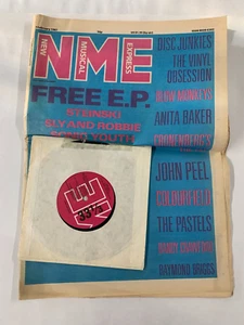 NME Magazine February 1987 Sonic Youth Steinski Slyand Robbie Free EP - Picture 1 of 3