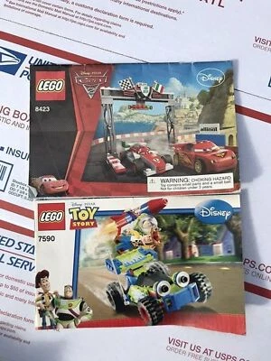 2 Disney Lego Instruction Building Manuals Only #7590 Toy Story & Cars 2 #8423 - Image 1 of 3
