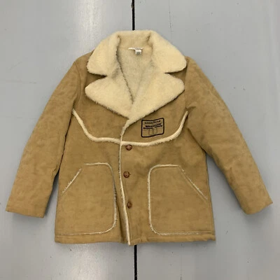 Abrigo De Colección Años 70 80 Goodyear Western Wrangler Radiales Sherpa NASCAR Carreras Para Hombres LG Foto 1 de 4