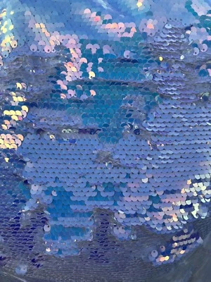 Mermaid Sequins Unicorn Color Reversible Seq On Spandex Base 2way Sold By The YD - Image 1 of 4